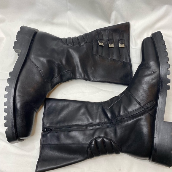 Vintage Gianni Versace motorcycle boots size 10.5 main image 6
